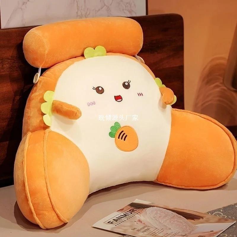 Cute Cartoon U-Shaped Cushion - Soft Cotton Neck Waist Protection Pillow Sofa Bed Office Chair Backrest for Reading Support