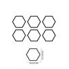 8PCS Honeycomb Car Stickers DIY Sport Auto Side Door Personalized Decoration Automobile Body Vinyl Decals Open Style Styling