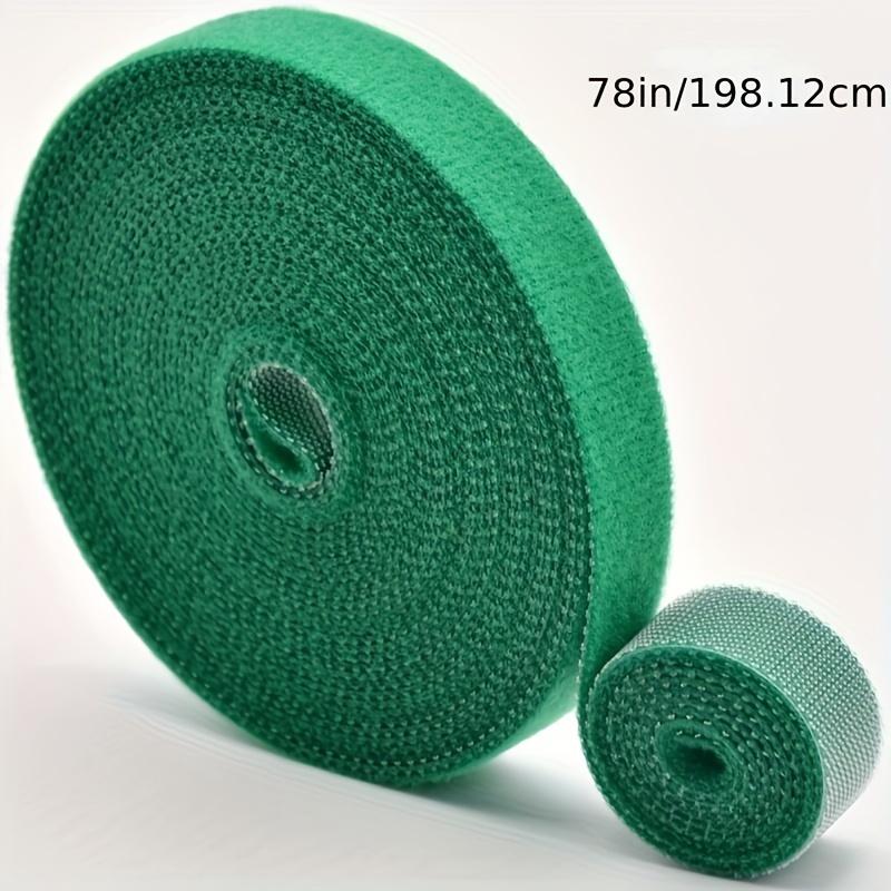 5rolls Reusable Nylon Plant Ties Green Garden Plant Bandage Cable Ties Self Adhesive Plant Fastener Tape for Plants Garden Home