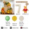 108pcs Winnie The Pooh Theme Birthday Party Balloon Set Pooh Aluminum Foil Balloon for Kids Baby Shower Decoration Supplies Gift