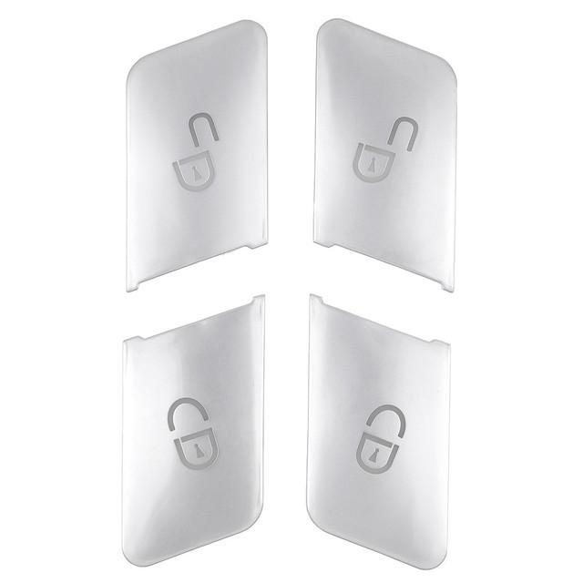 

Кнопка разблокировки двери автомобиля, украшение с блестками, накладка, наклейка для Mercedes Benz GLA CLA GLK GLE CLS ML GL ABCE серебряный