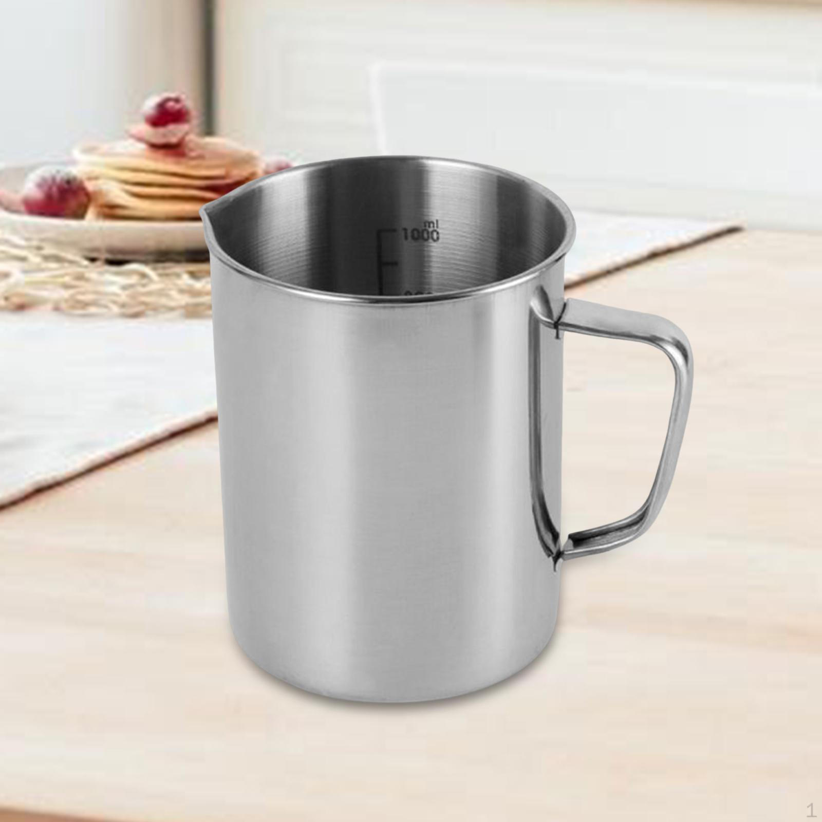 

Мерный стакан из нержавеющей стали для вспенивания молока с маркировкой, большой емкости, кухонный кувшин для смешивания