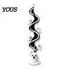 Creative Hobby Gift Halloween Spiral Crochet Hanging Ornament DIY Kit, Pumpkin Ghost Bat Family Crafting Supplies Black Cat Complete Craft,