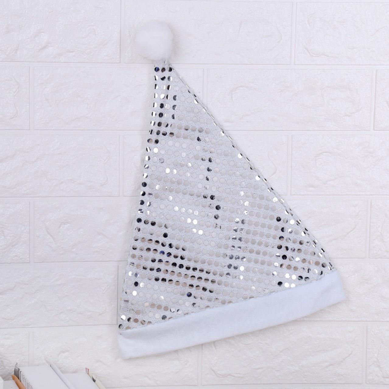 

Festive Sequin Christmas Hat for Adults and Kids - Party Costume Headwear Blue Sequin Hat