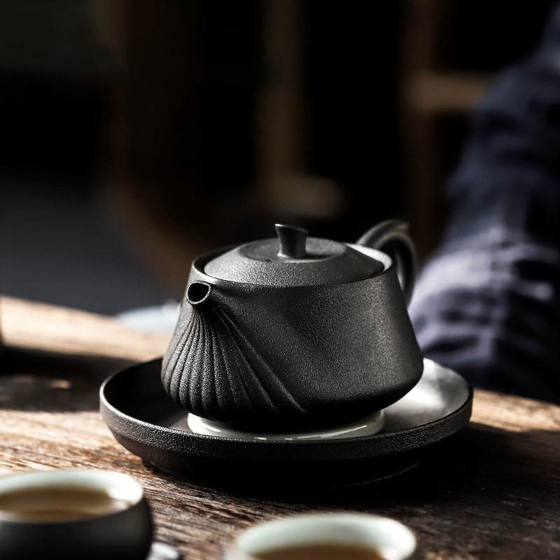 185ml Retro Ceramic Teapot Coarse Pottery Filter Kung Fu Tea Set