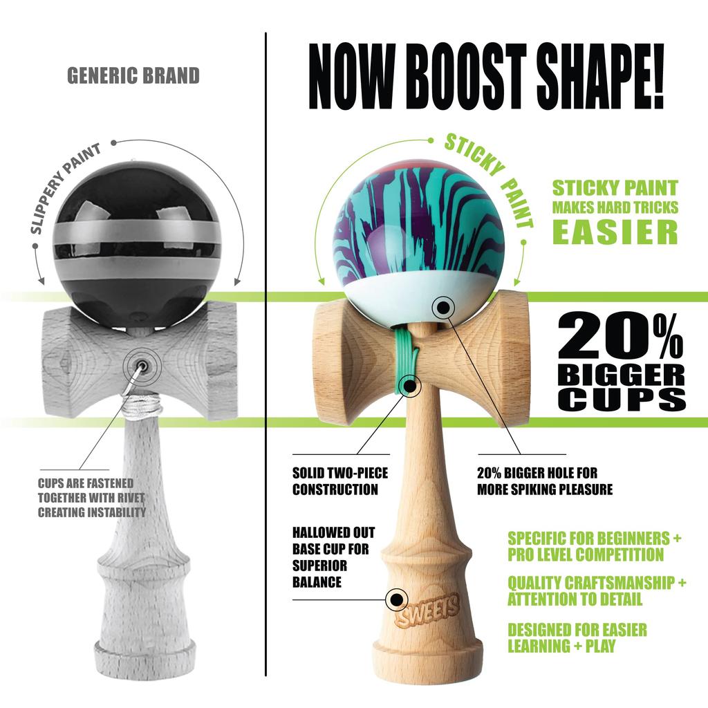 Sweets Kendamas PRIME GRAIN SPLIT 2.0 Laser Tag