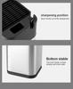 Multi-Functional Stainless Steel Knife Stand with Built-in Sharpener