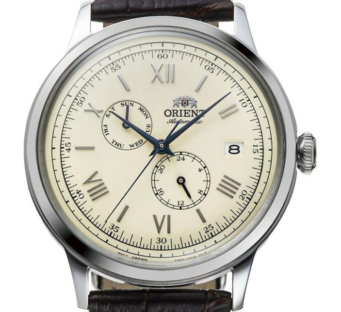 ORIENT Bambino Automatik Tag/Datum Zifferblatt Herrenuhr RA-AK0702Y / RN-AK0702Y