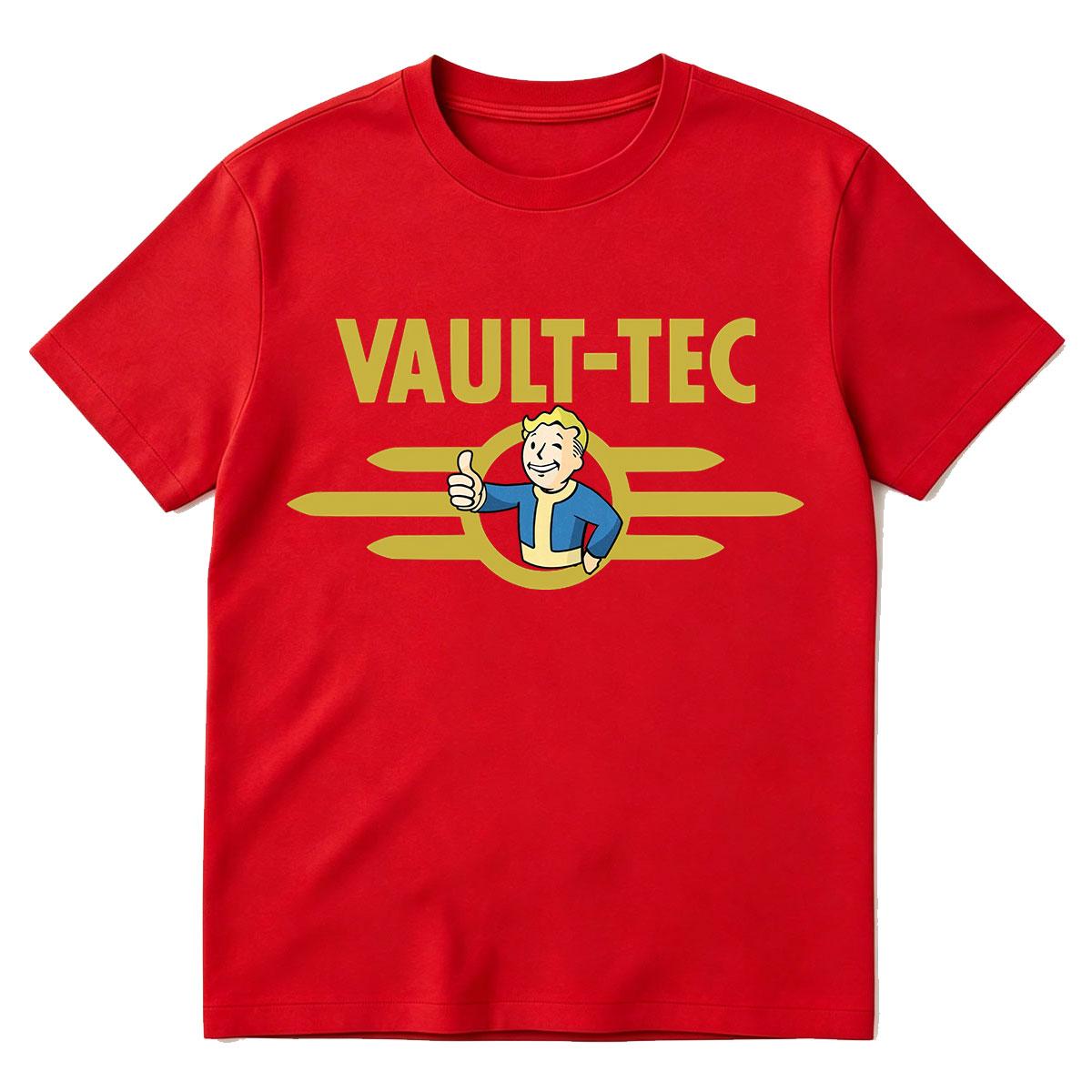 

Vault Tec Graphic Tshirt Unisexs Women Clothing Fashion Vintage Tshirts Cotton Casual Oversized Short Sleeve T Shirts Streetwear S