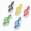5PCS Mixed Color Piano Book Clips ABS Treble Clef Clips Music Page Clips  For Sheet Music Reading