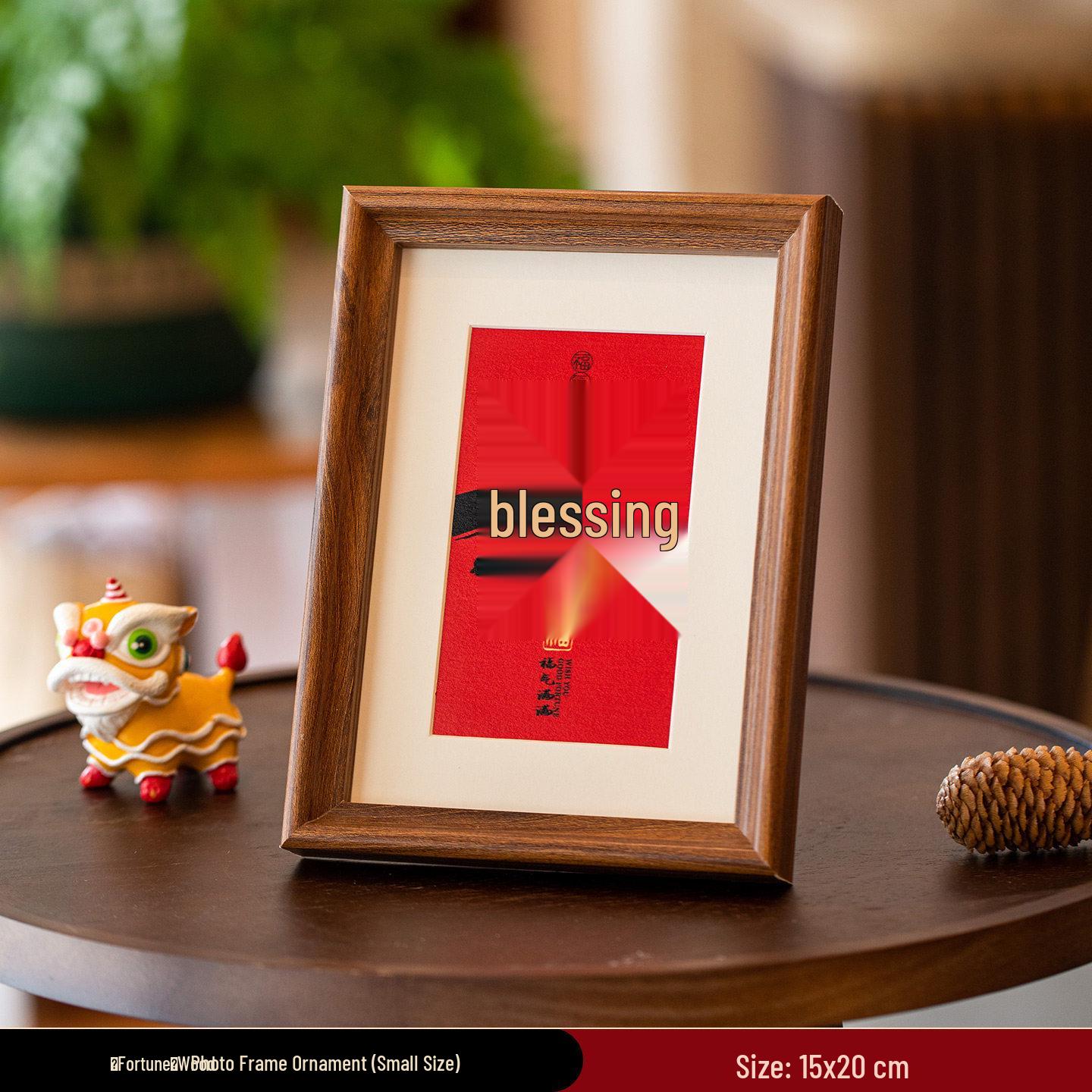 

2026 Year of the Horse Photo Frame Ornament for New Year and Spring Festival Décor - Perfect for Living Room and Entryway.