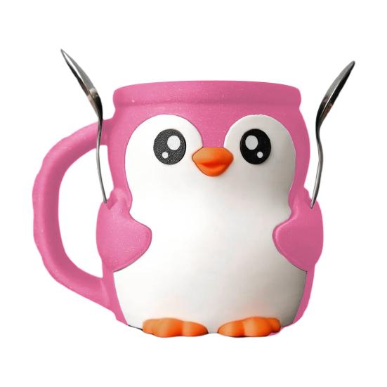 Ice Cream Cup Holder Penguin Shape Soda Beer Bottle 16 Oz Capacity Dessert Party Accessory Kitchenware