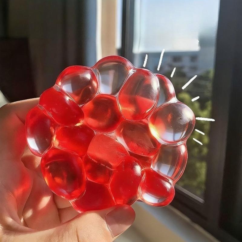 Squishy Edelstein Ball Knetspielzeug Lustiger Plastik Transparenter Ball Fidget Spielzeug Entspannung Angstlinderung Spielzeug für Kinder Geschenke