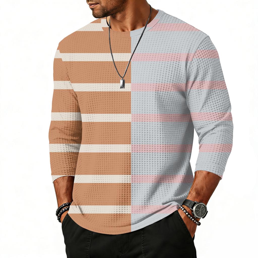 Men's Raglan Sleeve Three-quarter Sleeve Top