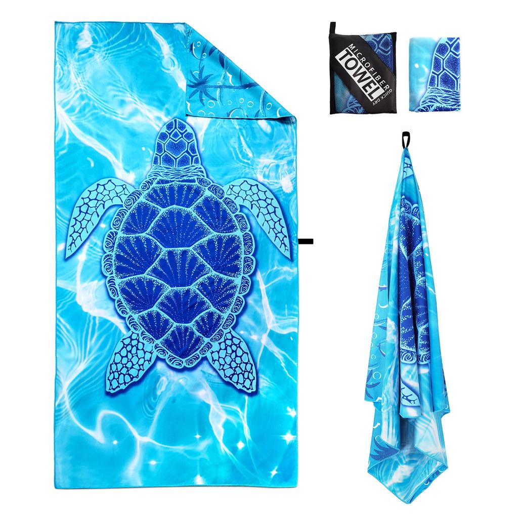 Mikrofaser Strandtuch-Sandfreie Handtücher sind Schnelltrocknend Leicht Super Saugfähig-Perfekte Pool Reise Kreuzfahrt Camping Essentials