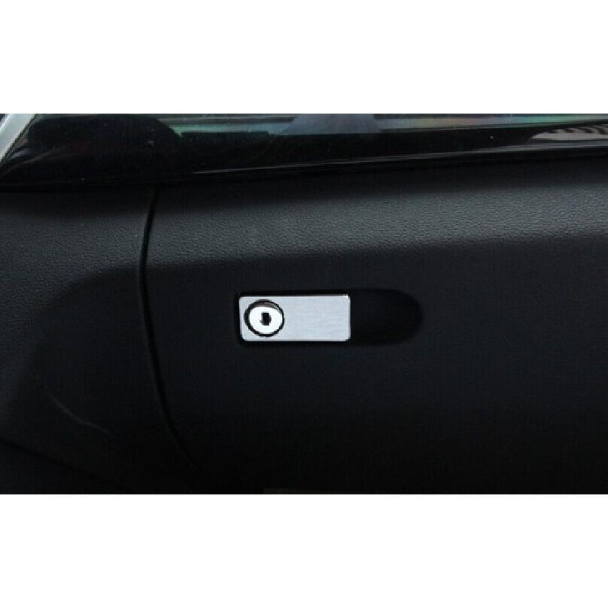 For Benz GLK 2009-2015 Silver Aluminum Passenger Storage Box Handle Cover 1PCS