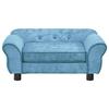 Canapé pour chien - vidaXL - Turquoise - 72x45x30 cm - Peluche - Intérieur