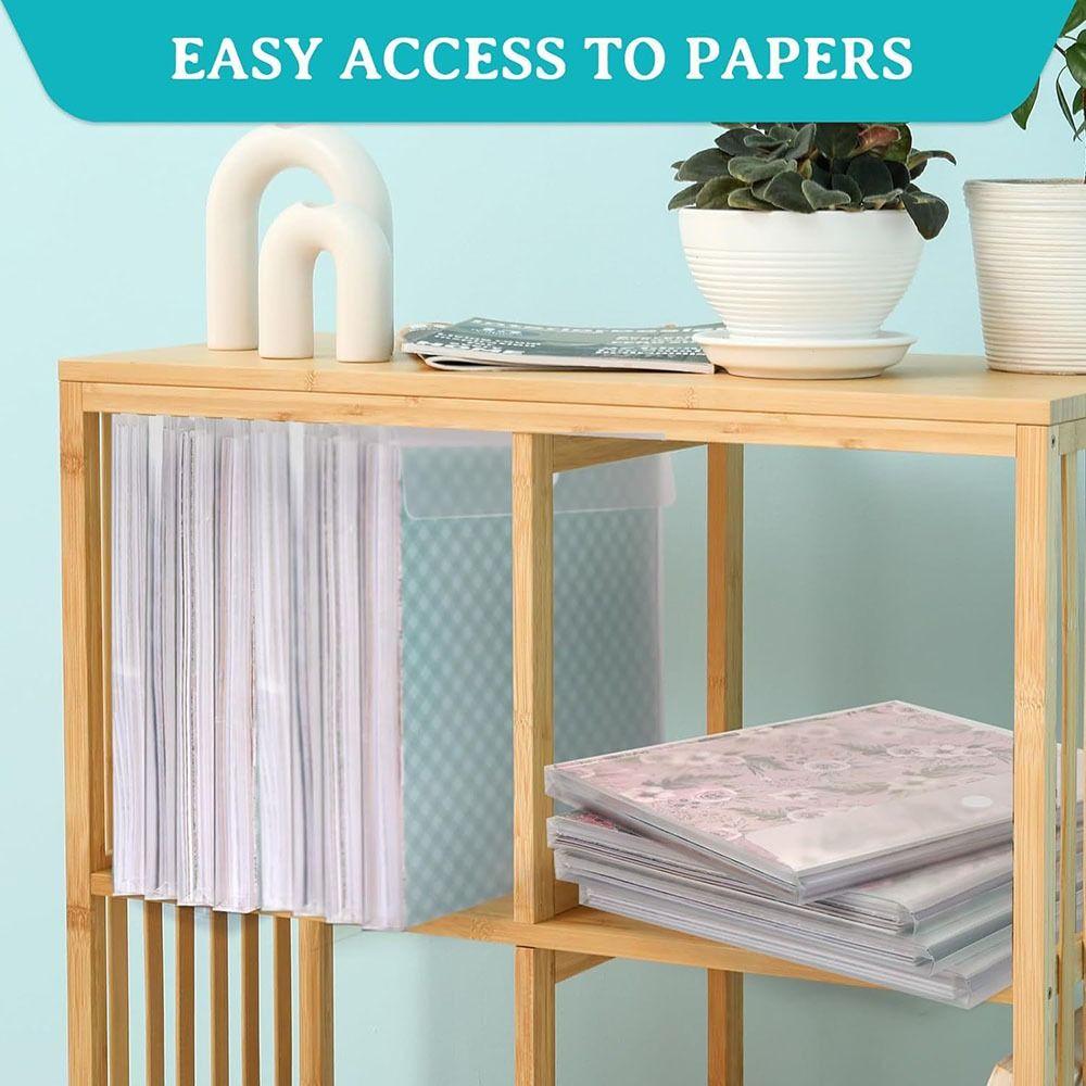 

Large Capacity Paper Storage Organizer Durable Vinyl Paper Storage Scrapbook Paper Organizer