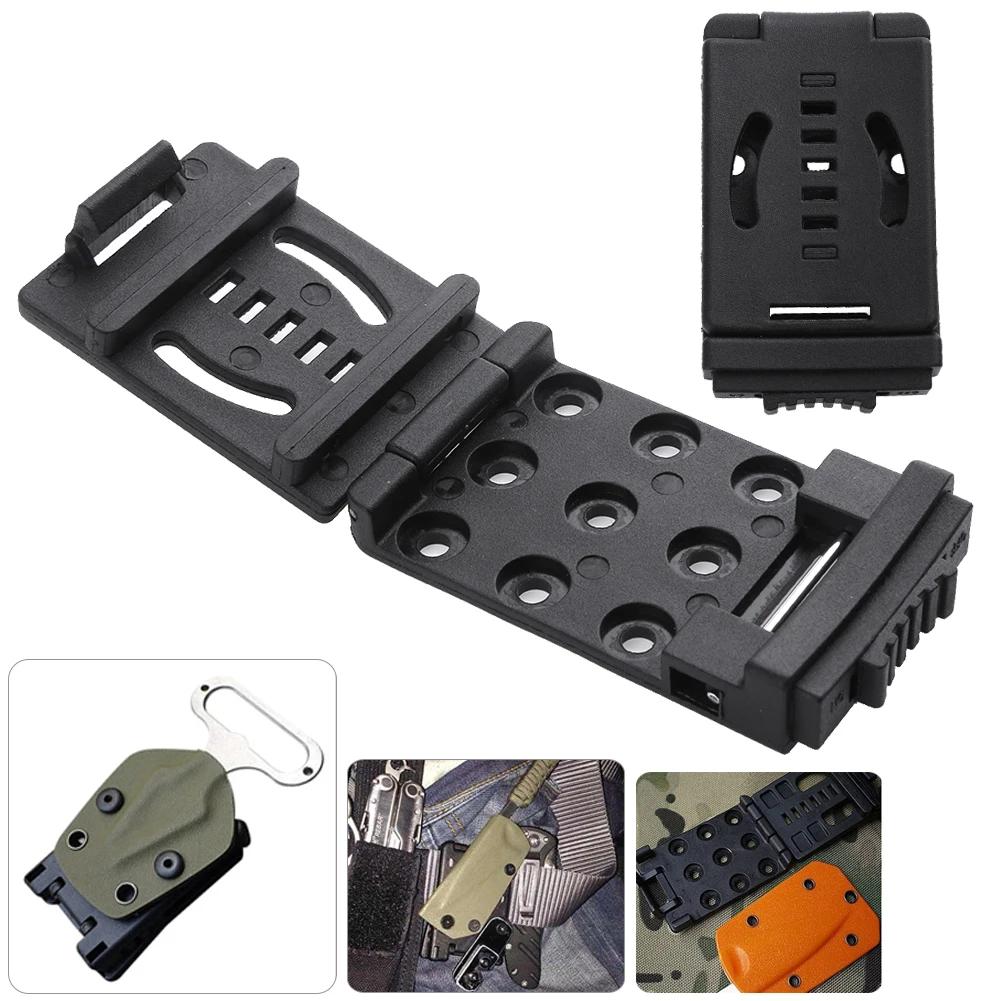 10-1Pcs K Sheath Kydex Waist Belt Clip Hunting Knife Scabbard Kit Tek Lok Belt Clamp Belt Mag Gun Holster Waist Back Clip