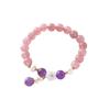 Strawberry crystal bracelet, shell flower pearl amethyst bracelet. Bangles Women Fashion Jewelry accessories Gift