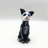 Halloween Resin Cat Dog Figurine Cute Sugar Skull Animal Decors For Desk Shelf Window Display Party Decoration Gift