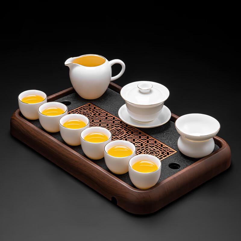 Lainuo Jade Porcelain Gaiwan Tea Set