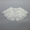 Fashion Detachable Fake Collar Faux Pearl Button Shawl Wrap Women Embroidery Floral Sequins Necklace Lightweight Capelet