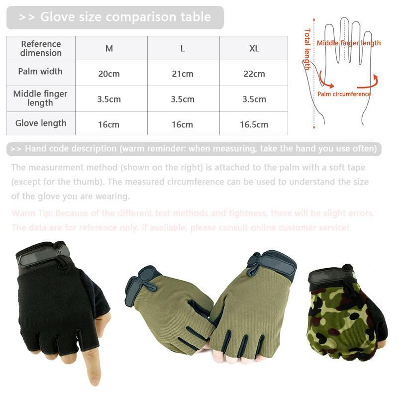 Cycling Gloves Half Finger Children Adult Men Women Anti Slip Breathable Tactical Motorcycle Glove For Sports Shooting Hunting