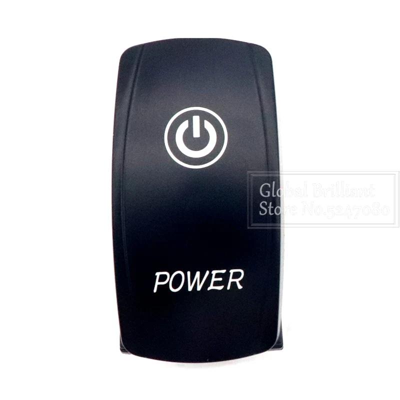 For Car Truck Marine 12V/20A 24V/10A Boat Rocker Switch Toggle 5Pin SPST / 7Pin DPDT ON-Off Switch with LED Light