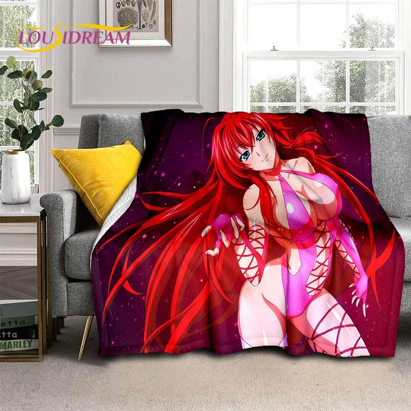 Cartoon Sexy Girl High School DxD Anime 3D Blanket,Soft Throw Blanket for Home Bedroom Bed Sofa Picnic Travel Cover Blanket Kids