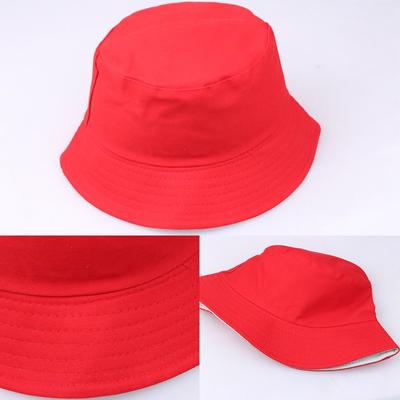 Cotton Solid Colour Bucket Hat Summer Fishing Fisher Beach Sun Hats Cap