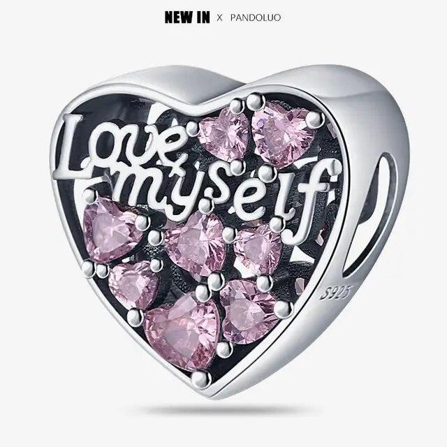 2024 Original New In Fairy Tale Town Series Round Heart Shaped Beads FitNew Bracelet 925 Silver Women Bead DIY Jewelry Gift