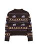 BBC EARTH W Panda Jacquard Sweater_Brown