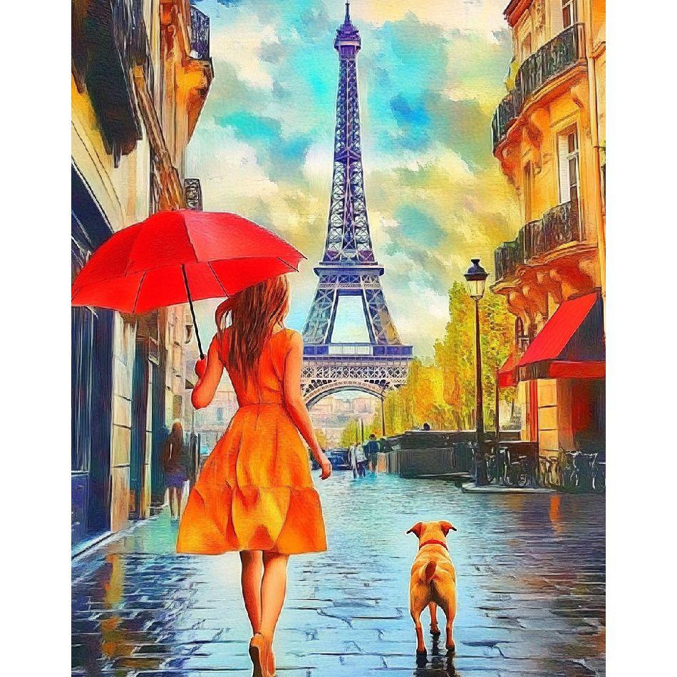 

RUOPOTY Картины по номерам Уличные пейзажи Наборы Живопись по номерам Женщины Рисунок на холсте Расписанный вручную Арт Подарок Домашний Декор 40x50cm NO Frame