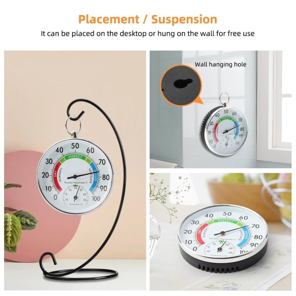 Wall-mounted Sensor Wall Thermometer Hygrometer Temperature Humidity Gauge  Kitchen Application