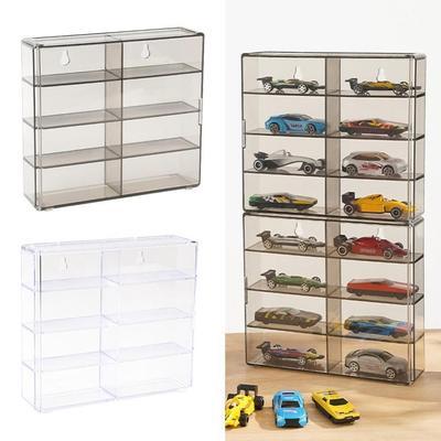 8 Grids Toy Model Cars Display Box Transparent Dustproof Acrylic Display Rack Wall Mounted 1:64 Storage Box Hotwheels Cars