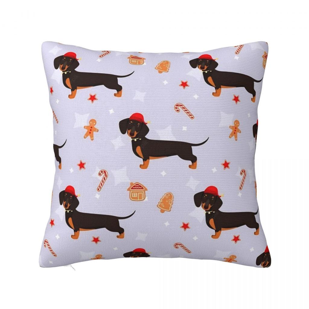 Dachshund Throw Pillow Cover Cushions for Sofa Gift for Animal Dog Lover 4545cm Cushion Covers