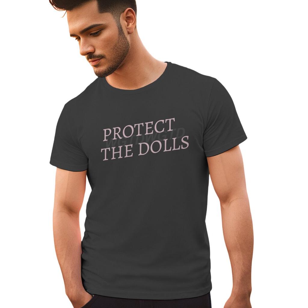 Protect The Dolls Print Tshirts Summer Short Sleeve Tee Shirts For Men Round Collar Hot Selling T Shirts Men Personalized Tops