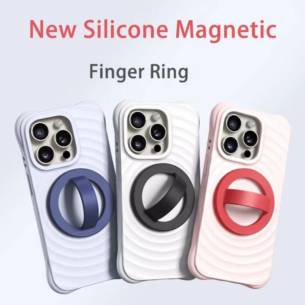 Metal Plate Ring Finger Ring Holder For Magsafe Phone Mount Magnetic Phone Back Grip  Universal