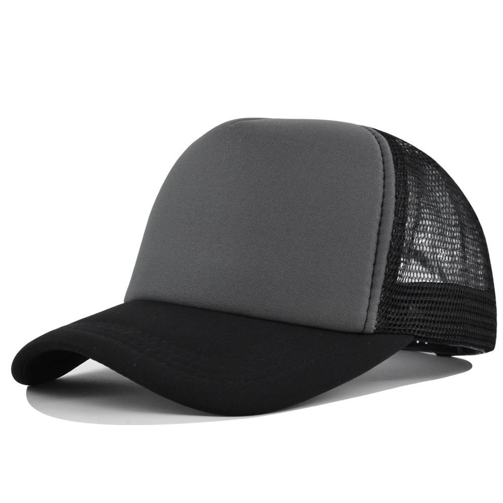 Fashion Desgin Solid Color Sponge Baseball Cap Net Cap Curved Brim Hat Sun Hat Light Mesh Sun Cap Outdoor Women Men