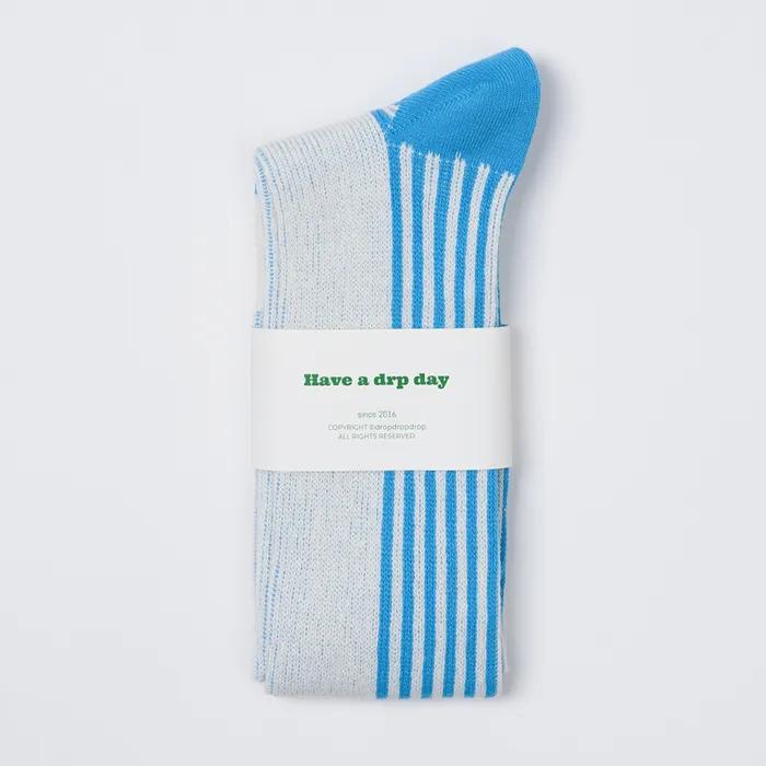 DRP Play Knee Socks DAILY LUCKY ROUTINE SKY