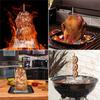 Stainless Steel Vertical Meat Spit BBQ Skewer Stand For Enjoyable Indoor And Outdoor Grilling Experiences
