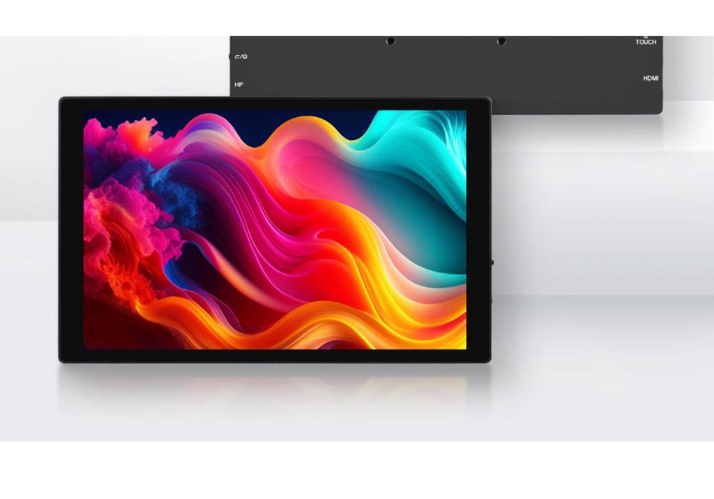 8" Full Lamination Capacitive Touch Display—1280×800, High Color Gamut, Tempered Glass, HDMI/Type-C.