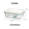 High Borosilicate Glass Lunch Box Microwave Heating Sealed Bento Boxes Refrigerator Freezer Box Fresh-keeping Soup Bowls