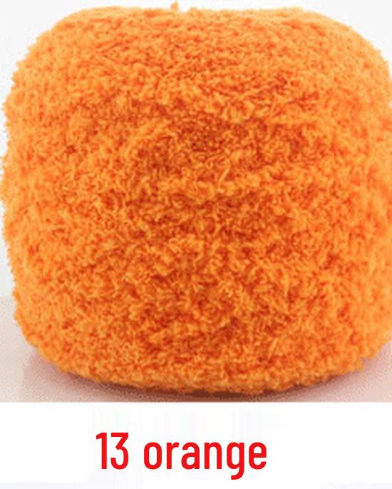 Dreifädiges Korallenfleece Flauschgarn für handgestrickte Chunky Schals und Handtücher