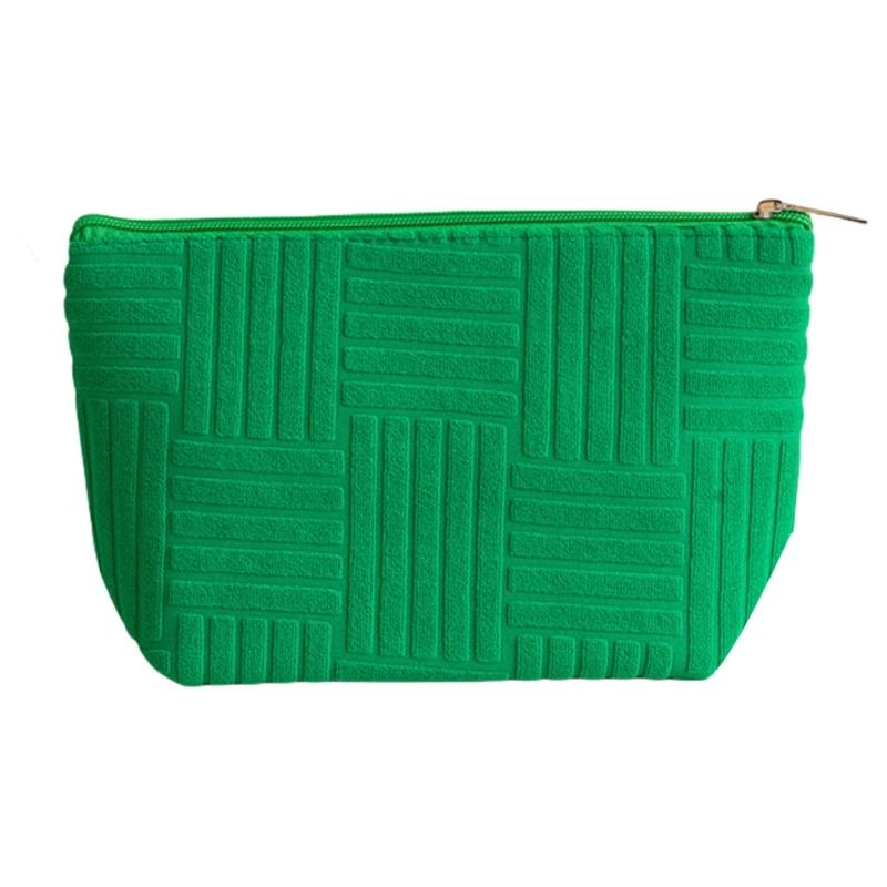 

Fashion Travel Cosmetic Storage Bag Practical Makeup Case Toiletry Organized Suitable for Various Occasion зелений