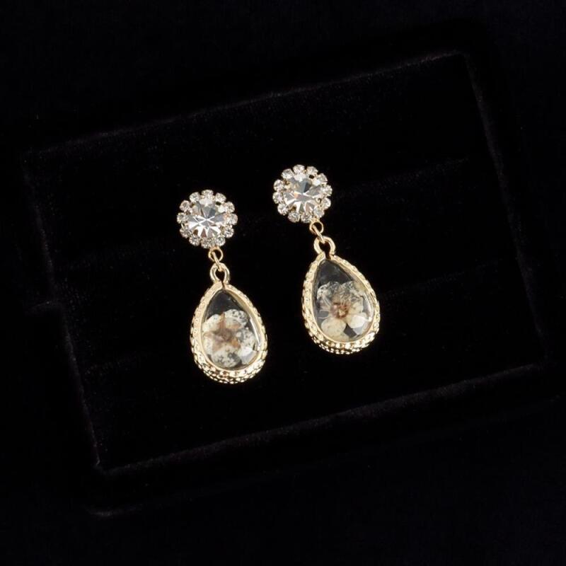 

Women s Bling Press Flower Option Earrings A31862_3