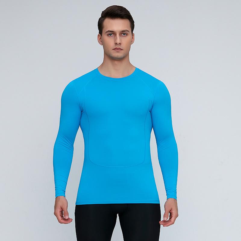 Nové sportovní jóga s dlouhým rukávem rychleschnoucí denní streč zeštíhlující a zeštíhlující běžecký tréninkový top teplá fitness souprava