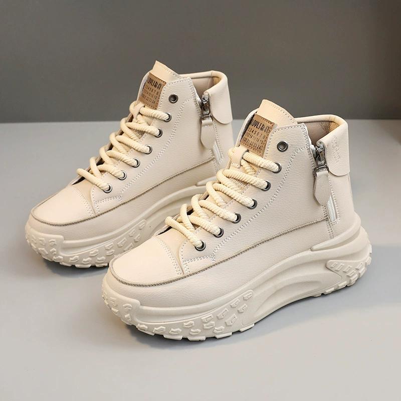 Women White Sneakers Luxury Fashion Women Ankle Boots Platform Vulcanized Shoes Outdoor Running Shoes for Women Tenis De Mujer