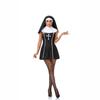 Nun Religieuse Cosplay Costume For Adults With Polyester Blend Fabric For Stage Performances